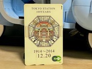 美品空卡 JR東日本suica 西瓜卡 東京車站100周年限定