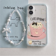 Cute Cat On Cup Girl Case hp Samsung A37 A57 S26 A27 A07 A17 5G A06 A16 A56 A32 4G A55 5G A26 S24 Fe