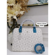 PUTIH Bonia original speedy L mono White Bag