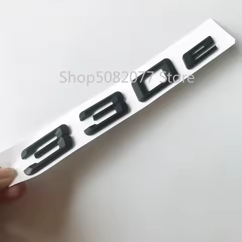Sharp Font Letters Numbers Car Emblem for 330e 350e 520i 525i 528i 530i 528Le 530Le Electric Car Sty