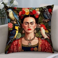 F-Frida K-Kahlo Art Pillow Case Short plush Double-sided Print Square Throw Pillow Covers Sofa Home 