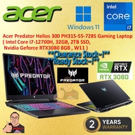 *CLEARANCE STOCK* ACER PREDATOR HELIOS PH315-55-728S i7-12700H 32GD5 2TB SSD RTX3080 RTX 3080 Gaming