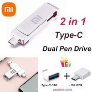 XIAOMI Original OTG metal pendrive 2TB 1TB 512G 256GB 128G 64G 32G 16G 8G type-c usb dual pendrive O