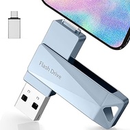 512GB Photo Stick for iPhone, Qainerly USB Flash Drive for iPhone 10 11 12 13 14 and More, 4 in 1 Memory Stick for Photos and Videos Transfer Storage, iPhone/iPad/PC/Android(Gray)