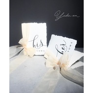 Vows book - Wedding promise card - Model 18