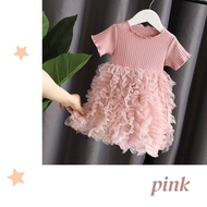 Baby Girl Pink Veil Dress Princess Dresses For Kids Baju Baby Girl Gaun Budak Perempuan