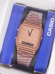 (ถูกที่สุด) นาฬิกาผู้หญิงผู้ชาย 2ระบบ ควอตซ์ดิจิตอล นาฬิกาcasio (กันน้ำ) สายเหล็ก นาฬิกาคาสิโอ้ สายแสตนเลส RC608