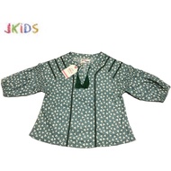 (11/12y) Jkids original brand kids girls round neck long sleeve blouse
