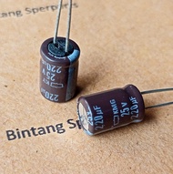 (10 BUAH) KAPASITOR ELCO 220UF 25V CAPACITOR ELCO 220UF 25V ELCO 25V 220UF