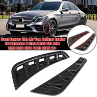 Front Bumper Side Air Vent Spoiler Splitter Canard for Mercedes C Class W205 C63 C180 C200 C260 C300