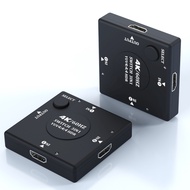 DIFF สวิตช์ HDMI 2.0 HDMI Switcher 3x1 4K 60Hz 3 in 1 OUT 3 in 1 OUT SWITCH Splitter ตัวแปลงแบบ3ต่อ1 เอบีเอสเอบีเอส สวิตช์เลือก HDMI สำหรับ hdtv/ คอมพิวเตอร์/เกมคอนโซล