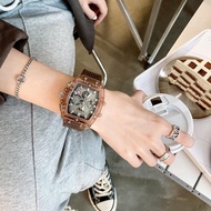 Gggg Richard Non-Mechanical Watch Influencer Watch Male Barrel Type Hollow Domineering Unique Big Di