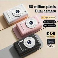 4K CCD Digital Camera, High Definition Digital Camera,Travel Essential, Point-And-Shoot Camera, Digi
