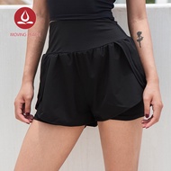 Moving Peach Quần Đùi Tập Yoga Nữ Quần Đùi Tập Thể Dục Nhanh Khô Hai Lớp APO
