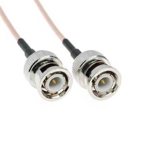 BNC male to BNC male plug Crimp Connector RG316 RF Pigtail Coax Coaxial Cable 50ohm Copper Brass Wir
