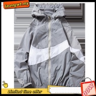 HENRY Unisex Jacket Couple men women plus size sports sunscreen jacket windbreaker jaket sukan lelak