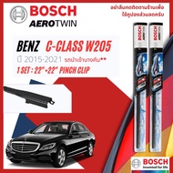 ใบปัดน้ำฝน คู่หน้า ขนาด 22+22 A844S/Fitting2-2 Benz C Class C200 C180 C250 C43 W205 ปี 2015-2021 BO