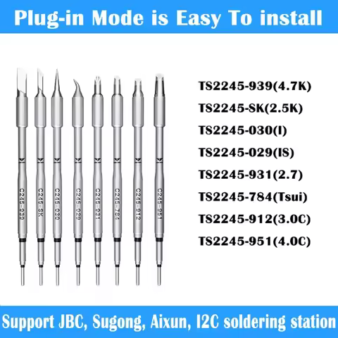 I2C Aixun Soldering Tips C115 C210 C245 Cartridges For JBC/I2C/Jabe/XSoldering/JCID Aixun T3A T3B So