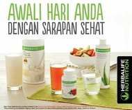 Paket Pelangsing Herbalife 1 bulan Sarapan Sehat (shake alloe thermo) original dijamin