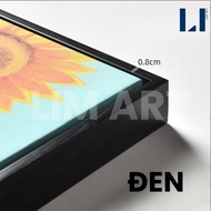 Khung Viền Không Kính Bằng Nhựa Cao Cấp Cho Toan Vẽ Tranh Canvas Tranh Sơn Dầu Tông Gỗ Tự Nhiên LIM 