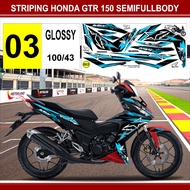 striping motor Supra X GTR 150 N / variasi Supra X GTR 150 N / decal Supra X GTR 150 N