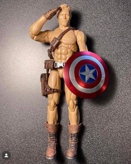 收收收 閃回1/12金屬盾牌 shf mafex mezco