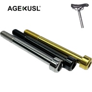 AGEKUSL Bike Seatpost Clip Screw Saddle Clamp Bolt Titanium Screw Use For Brompton Pline Folding Bicycle