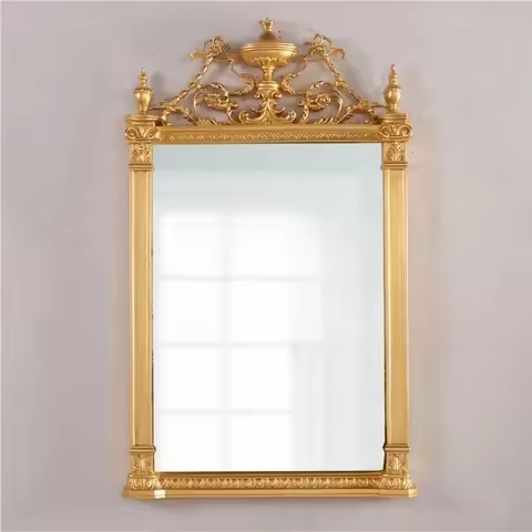 A16 75X123 European Dollar French Art Luxury Decorative Mirror Bathroom Mirror Fireplace Entrance Mi