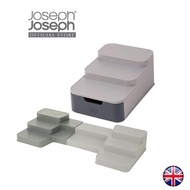 Joseph Joseph CupboardStore Compact Tiered Organiser + Joseph Joseph Duo Expandable Tiered Cupboard Organiser (Grey)