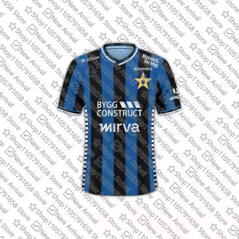 2026-27 Sweden Sports Breathable 3D Printed Quick-dry Men's T-shirt Unisex IK Sirius Football Home A