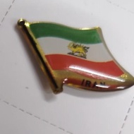 [IRAN & MALAYSIA]  FLAG IRAN MALAYSIA 2026 with epoxy with COLLAR PIN IRAN SAVE IRAN WE LOVE IRAN BE