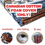 uratex full bed foam cover with zipper single to king size 4 and 6  inches thick canadian cotton