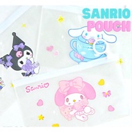 Pouch Mika Karakter Sanrio Lucu / Tepak Pensil / Pouch Zipper Multifungsi Pouch Transparant Ziplock
