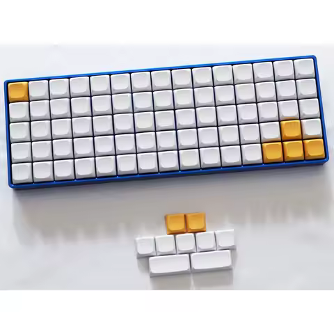 Echome Solid Color Theme Keycaps Custom Pithy PBT Artisan Mechanical Keyboard Key Caps 97keys XDAL b
