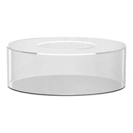 Clear Acrylic Cake Stands Fillable Cake Box Round Cake Display Box with Lid Decorative Centrepiece B