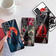 Japan Samurai Oni 10 Glass Phone Case For Samsung Galaxy A14 A20 A30 A22 A32 A33 A34 A40 A42 A51 4G 
