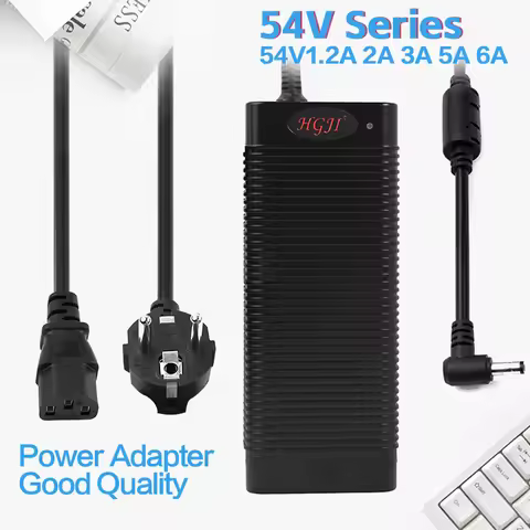 AC DC Adapter 54V 1.2A 2A 54V 3A 3.5A 6A Power Supply adapater DC 52V54V 60W 72W 100W 200W 300W 360W