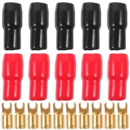 10Pcs Spade Terminals Connectors: Spade Wire Connector 4GA Gauge Strip Fork Adapters for Speaker Wir