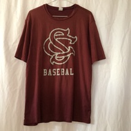 Sport-Tek SC South Carolina Gamecocks Baseball 23 Maroon Graphic Tee Shirt Medium Thrift