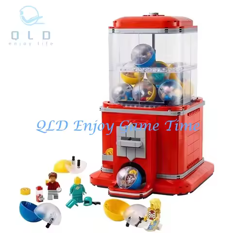 Vending MachineBuilding Blocks Sets Coin Operated Play Game Compatible With Legoed Particles Suitabl