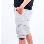 Celana Pendek Pria Dewasa Kargo Laki Laki Kece Santai 3 4 Katun Kanvas Abu Tua Cendy Cargo Cardinal