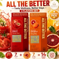 All The Better Energy Booster Shot | Moro Orange 7 + Tomato 7 | Total 14 Sticks | Daily Wellness Sho