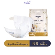 Hoppi Royal Dream Diaper Tape NB (66 Packs)