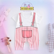 Baju Bayi Newborn Baby Romper Short Sleeve White ，Pink Color  Baju Bayi Newborn Baby Romper