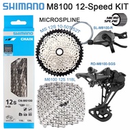 SHIMANO DEORE XT M8100 Groupset 12S Mountain Bike Groupset RD-M8100SGS Rear Derailleur SL-M8100