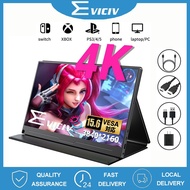 EVICIV 15.6'' 4K Portable Monitor,  1300:1/100%sRGB USB-C Mobile Display, for Laptop/ PC / Phone / P