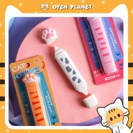 OYEN PLANET 2-in-1 Correction Tape + Glue Tape Cat Double-Sided Gam Adhesive Roller Stationery 双头修正带
