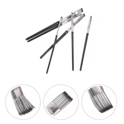 6 Pcs Oil Paint Brush Painting Artist Paintbrushes Professional Watercolor Pens for Acrylic Mix