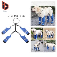 [Blesiya] Dog Suspender Boots Dog Booties Leggings Paw Protector Breathable Dirtyproof