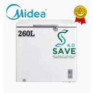 [SAVE 4.0] Midea Chest Freezer 260L WD-260WA With Dual Cool Mode WD260WA